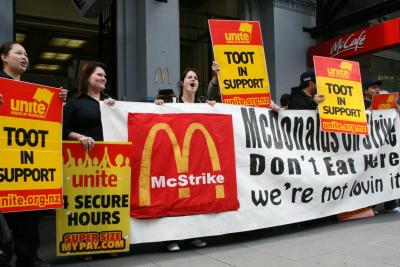 McDonald's workers in New Zealand